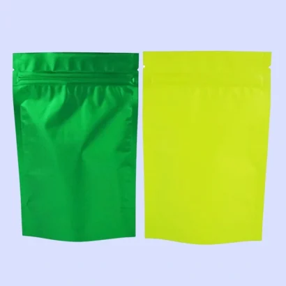 Custom Green Mylar Bags